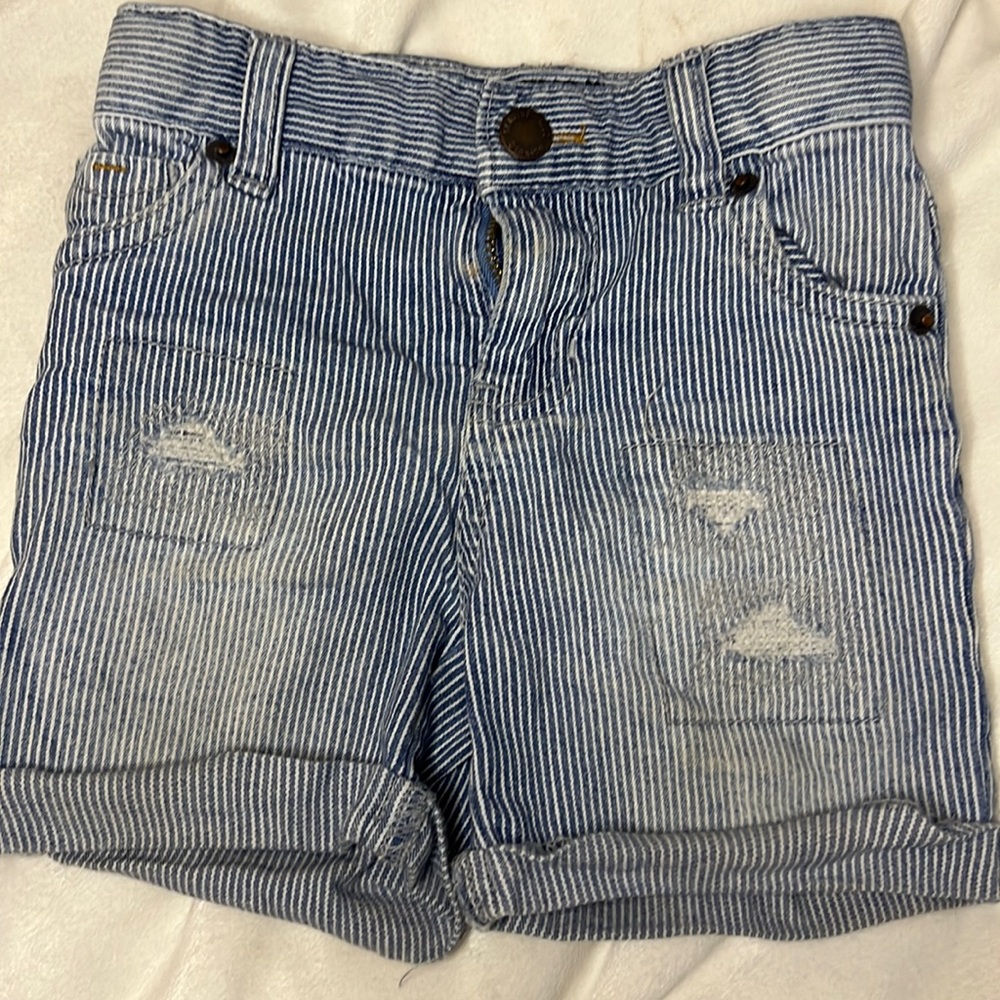 Oshkosh Distressed denim shorts size 12 months